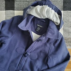 Cherokee | Navy Hooded Toggle Pea Coat